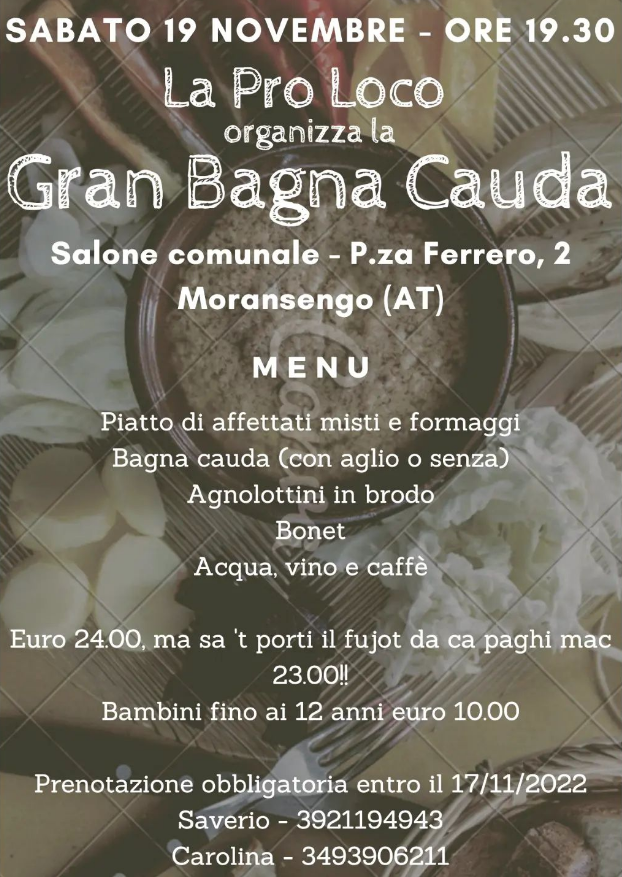 Moransengo | Gran Bagna Cauda